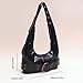 APGLSXY Fashionable PU Underarm Bag With Distinctive Metal Buckle Designs Shoulder Bags