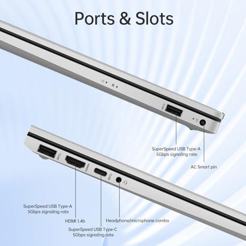 Image of HP Business Laptop, 17.3 inch Touchscreen, Intel Core Ultra 5 225U (> i7-1355U) for Multitasking, 32GB DDR5, 2TB SSD, Fingerprint, Backlit KB, Win11 Home, Silver, Bundle with PCO Laptop Cooler