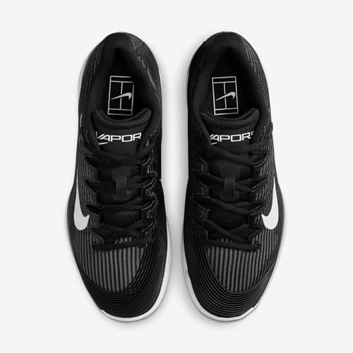 Nike Vapor 12 Women's Hard Court Tennis Shoes (FV5554-001, Black/Dark Smoke Grey/White)4