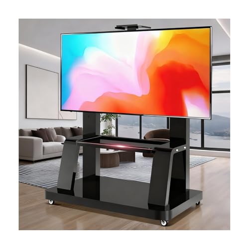 Soporte móvil para TV con gabinete y ruedas miniatura 1