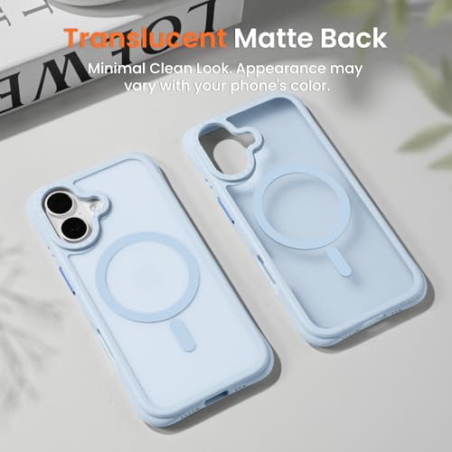 ORNARTO for iPhone 16 Case, Magnetic Matte Baby Blue by ORNARTO - Used condition - Image 9