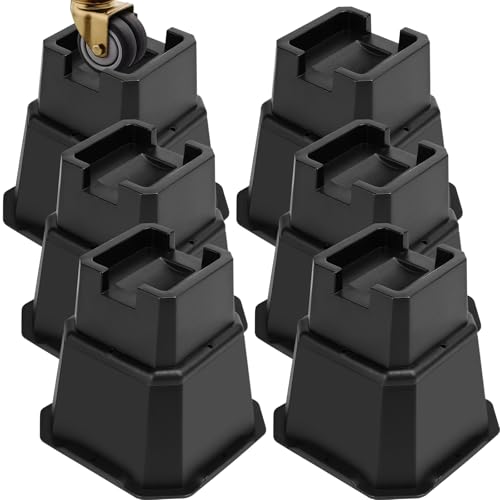 MCXYEM Adjustable Bed Furniture Risers Elevation in Heights Heavy Duty