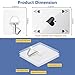 JINSHUNFA Adhesive Wall Hooks for Hanging Heavy Duty Towel Coat Hooks Waterproof Transparent Hook for Bathroom Shower Kitchen Keys Door Outdoor Home Improvement Utility Hook 8 Pack