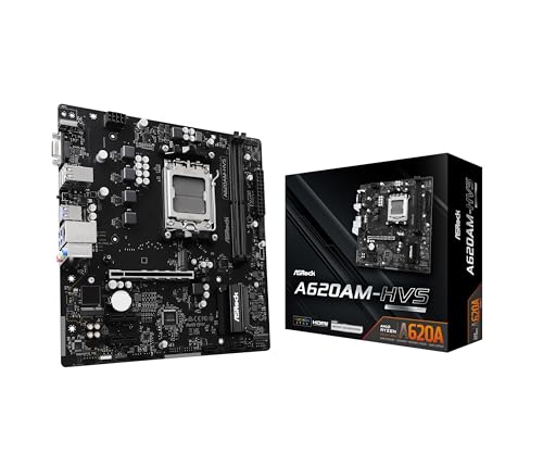 ASRock }U[{[h A620AM-HVS AMD Ryzen 9000 / 8000 / 7000 V[Y CPUΉ (Soket AM5) A620A Micro ATX }U[{[h yK㗝Xiz
