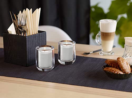 Bolsius Votive Candles - 20 Pack Restaurant Candles In Clear Unbreakable Plastic Cups - 24 Hours Burn Time - Premium European Quality - Unscented Smokeless Relight, Birthday, Party & Wedding Candles #TOP4