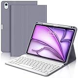 【Ángulo de visión ajustable】Admite 3 ángulos de visión. Las ranuras antideslizantes integradas mantienen el Tablet iPad Air 11