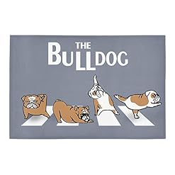 NA Paillasson Interieur extérieur Tapis d’entrée Le paillasson Bulldog des Beatles Cadeau Decoration Maison - Les Beatles, Paul McCartney, John Lennon, RIngo Starr, George Harrison NA Paillasson Interieur extérieur Tapis d'entrée Le paillasson Bulldog des Beatles Cadeau Decoration Maison – Image 2
