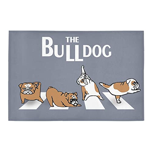 NA Paillasson Interieur extérieur Tapis d’entrée Le paillasson Bulldog des Beatles Cadeau Decoration Maison - Les Beatles, Paul McCartney, John Lennon, RIngo Starr, George Harrison NA Paillasson Interieur extérieur Tapis d'entrée Le paillasson Bulldog des Beatles Cadeau Decoration Maison – Image 3
