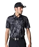 [アンダーアーマー] UA DRIVE PRO ARMOURDRY PRINTED POLO 6012527(001) ブラック キャッスルロック ホワイト XL