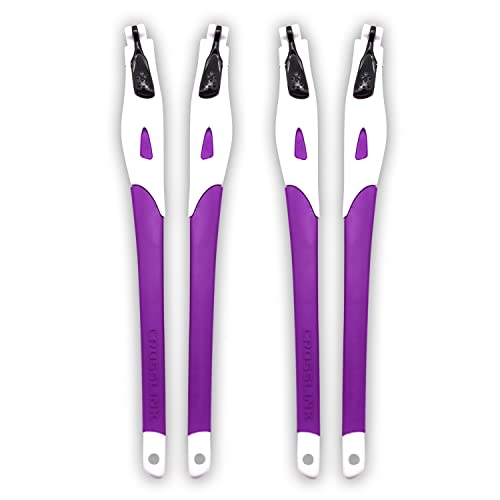Caoutchouc violet Oakley Crosslink : kits de branches blancs de rechange pour lunettes