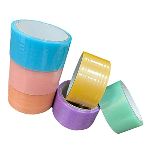 Tofficu 6 Rolos De Fita Adesiva Bola Fitas Coloridas Fitas Adesivas Bolas Adesivas Fita Adesiva Colo