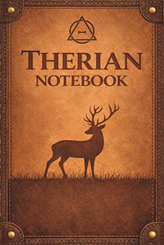 Therian Notebook: A Premium Leather-Look Dot Grid Journal with an Engraved Deer Design for Therians