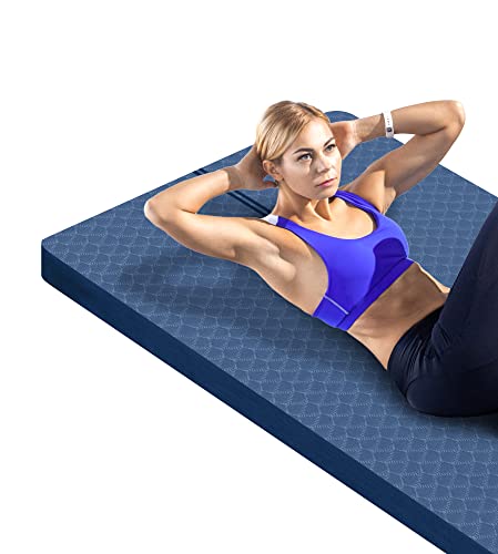 Produktfoto von LaiEr Große Übungsmatte - 15mm dicke Yogamatte Fitnessmatte für Fitnessstudio, Yoga, Pilates, Stretching und&hellip;