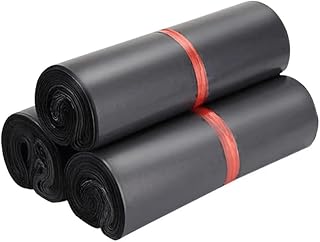 Bolsa de correo de sobre de PE de 100 Uds., bolsa de almacenamiento impermeable de poliéster negro, bolsas de embalaje de correo postal de polietileno con sello autoadhesivo (Color : 35X45 cm 100pcs