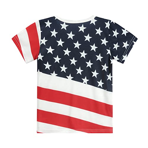 Girls 4Th Of July Shirts 3T Kids Red White And Blue Tees Patriotic Usa American Flag Toddler T-Shirt Fourth Of July Top #TOP3