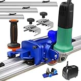 Electric Orbital Angle Grinder Tile Cutter for Large Ceramic Porcelain Tiles Up to 124 inches, Precise Ceramic Tile Cutting Tool(Grinder not included) （blue）jiaomoji