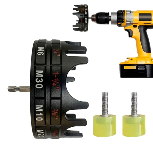 Fogukier Fixateur D'écrou Pour Tige Filetée - Mèche De Perçage Pour Boulons À Queue Hexagonale - De Démonte-Écrous À Libération Rapide,Pour Électricien Technicien De Maintenance Outil Industriel Et