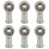Voyoo 6PCS 8mm Stangenendlager, M8x1,25 Rechtsgewinde Selbstschmierendes Gelenklager für Instrumentierung, Elektrofahrzeuge