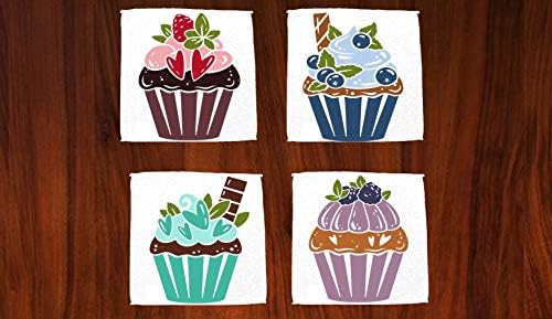 Paño de limpieza de microfibra multiusos reutilizable para platos de cocina, paquete de 4 toallas