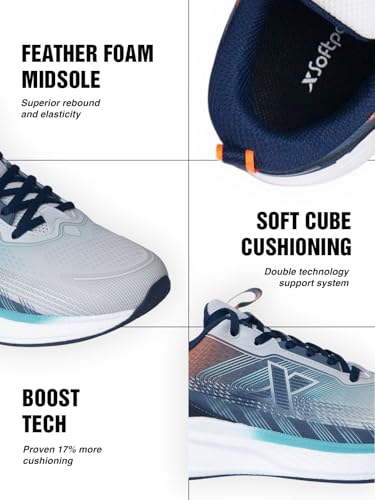Image of XTEP Mens Dynamic Foam Midsole Lightweight Running Shoe I Quick Rebound Cushioning I Impact Protection I Stable Comfort I Performance Training I Sports Shoe