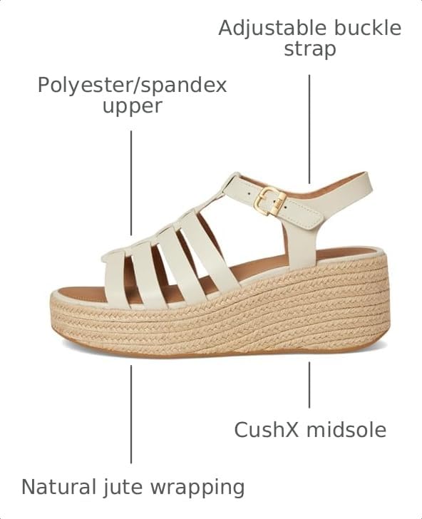 Image of FitFlop Platfforms Espadrille Fisherman Wedge Sandals