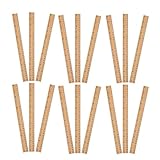 Multifonctionnalité : cette règle de mesure en bois pour les étudiants comme règle de fournitures scolaires, fournitures scolaires de bureau et règles de dessin pour la maison, répondant à divers besoins de dessin et de mesure, règle de charpentier, règle de mesure en bois