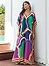 Onhaway caftans for women Colorful Cloud Print Beach Cover Ups mumus for women plus size kaftan 70s dress moo moos cotton kaftan loungewear one size fits all House Dress cover up dress ON-1129-7