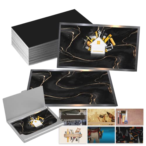 Custom Business Cards Personalized Handyman Template Business Cards with Logo 2-Sides Printed Coated Paper for Small Business - 3.5" X 2"