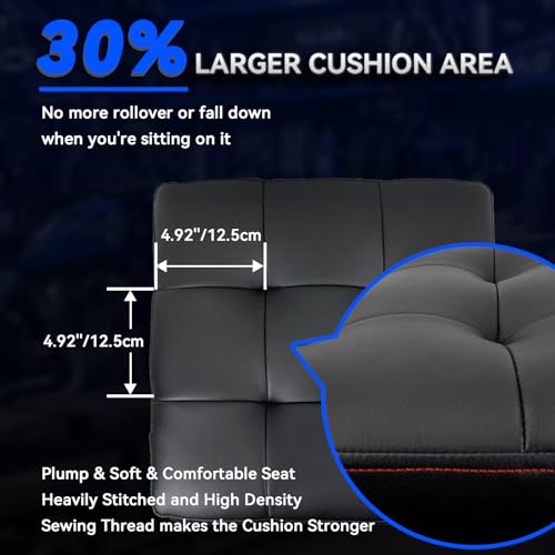 FreekyFit Rolling Creeper Garage Shop Seat for Men, Padded Mechanics Stool with Tool Tray Storage for Garage, Rolling Workshop Stool with Wheels, Auto Creeper Seat, 330 LBS Capacity, Heavy Duty, Blue - Thumbnail 5