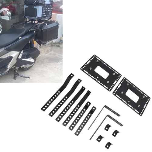Soportes universales para alforjas rígidas de moto Fabater, kit de soportes laterales de aleación de aluminio para maletas laterales de 18L, izquierdo y derecho miniatura 4