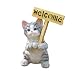 Agirlgle Garden Statue Cute Cat Decor Funny Outdoor Sculpture Ornaments Décor - Best Indoor Outdoor Statues Yard Art Figurines for Patio Lawn House - Made of Resin