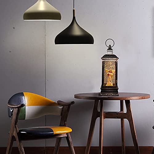 Christmas Water Glittering Snowing Globe Lantern Night Light With Music Plug-In And Battery Operated Gift For Birthday Xmas Valentines’ Day Mother's Day Children's Day Thanks-Giving 12 Inches #TOP4