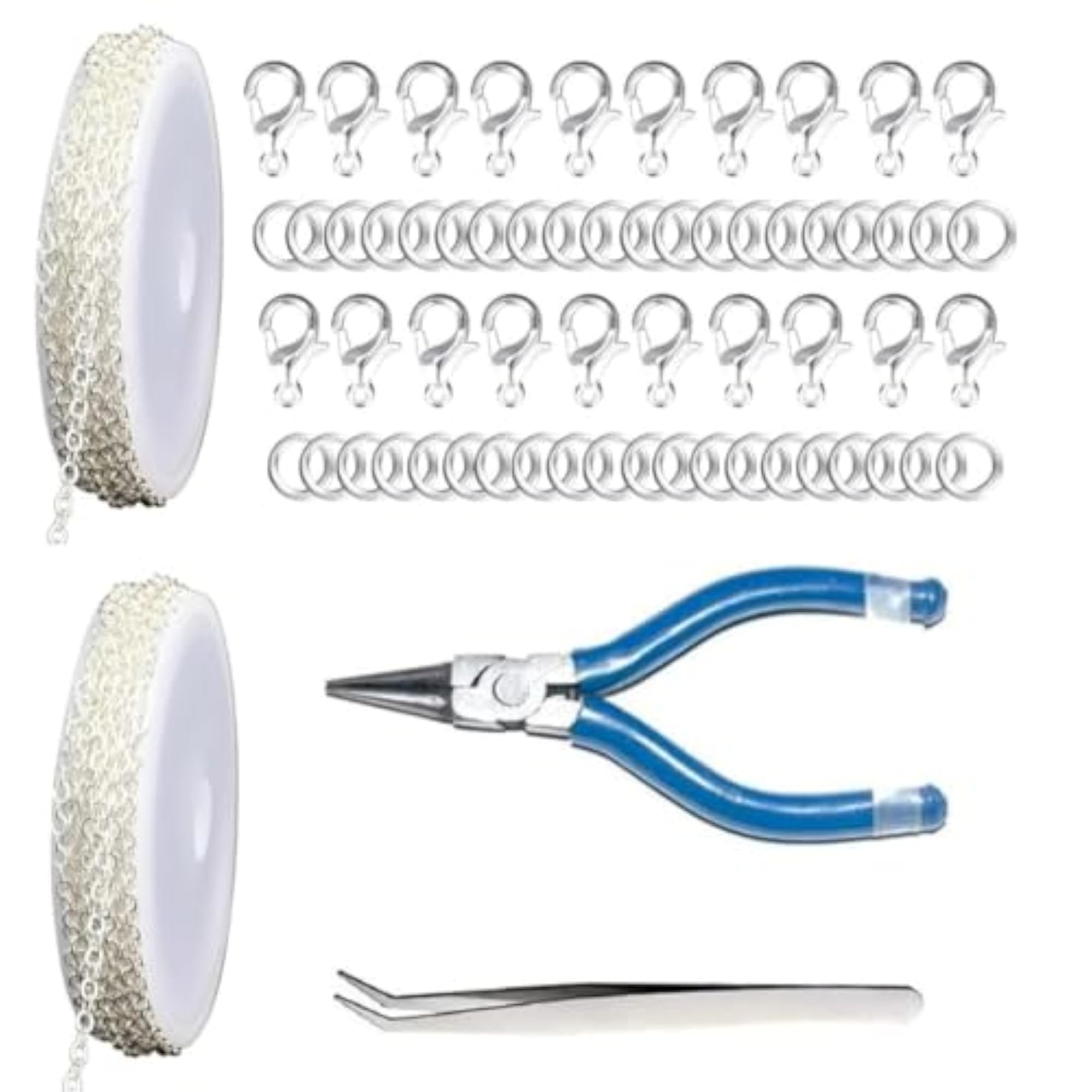 128 Pieces Jewellery Making Kit with Tools for DIY Necklace