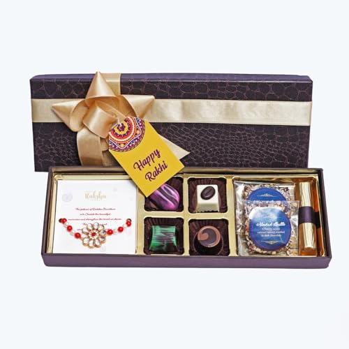 Image of Velvet Fine Chocolates Siblinghood Box| Handmade Chocolates for Rakshabandhan Special | 9 Assorted Chocolates | Perfect for Siblings | Pack of 1