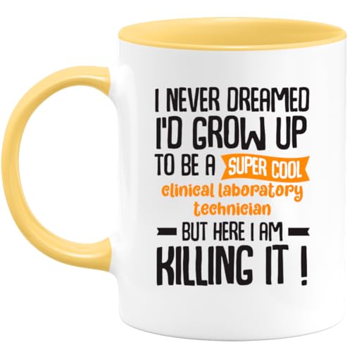 QUOTEDAZUR - Mug For Cool Clinical Laboratory Technician - The Perfect Retirement Gift For Clinical Laboratory Technician - Personalized Men Colleague Gift - Original Job Gift For Birthday, Christmas,