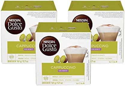 Nescafe Dolce Gusto Pods, Skinny Cappuccino, 16 Count (Pack of 3)