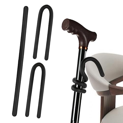 BFQZ - BFQZ 3 Pcs Cane Holder, Walking Stick Holder, Crutches Holder, Walking Stick Safe Storage for Walking Stick Hang Your Crutches Anywhere Stop Walking Stick Falling to The Ground Mobility Accessories