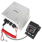 PWM Controller (2025 New), Briidea 12V/24V 50A DC Motor Speed Controller with Handle Control & Quick Shutoff Switch, IP65 Waterproof, Overheat Protection, for 55LB Trolling Motor