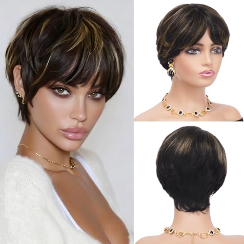 Sidaila Pixie Cut Wig Human Hair for Black Women –