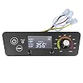 Upgraded Control Board for Pit Boss Wood Pellet Grills, Pit Boss Control Panel Thermometer Controller Replacement Compatible with Pit Boss P7-340/700/1000/540/440FB1 Matte Black with LCD Display