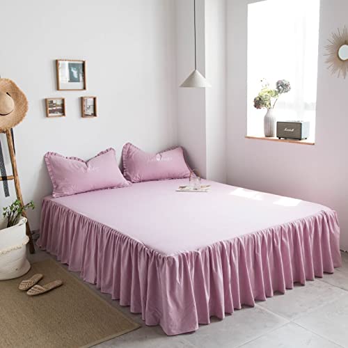 Falda de cama colcha cubre somier canapé volantes Konsilsa color H 200x220cm