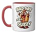 Bad Day To Be A Glizzy Funny Hot Dog Wiener Meme July 4th Ceramic Mug, Red/White
