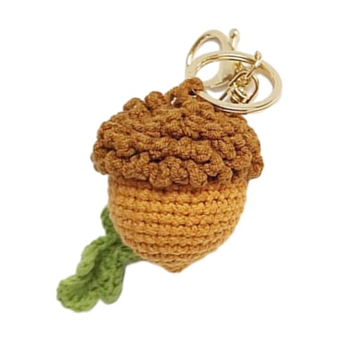 Versatile Crochet Acorn Pendant Charm for Bags Keys and Artistic Creations