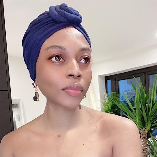 Image of KYNARI Turban Head Wraps for Women, Pretied Stretch Bonnet Hair Wrap