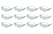 ABN Clear Safety Glasses Protective Eyewear 12-Pack in Clear – UV Protective Transparent Lens Protective Glasses