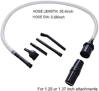 EZ SPARES 7PCS Micro Vacuum Attachment 7 Piece Kit Keyboard Crevice Cleaning Tool