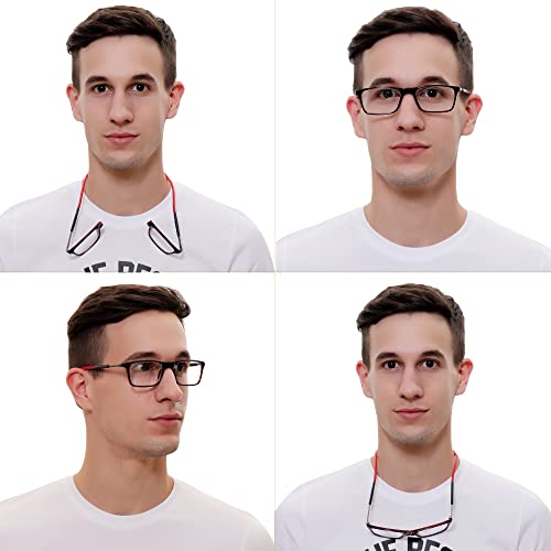 Image of EYEWEAR Magnetic Detachable Square Spectacles for Men & Women | Medium Size | Zero Power | Dummy Lens | Trendy Design, Comfortable Fit
