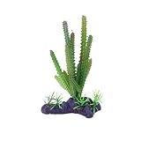 Balacoo Aquarium Plastic Plants Decorations Artificial Cactus Landscaping Ornament Succulent Plants