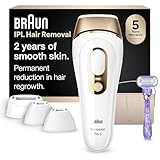 Braun IPL, Silk·Expert Pro 5, IPL Hair Removal for Women and Men, Permanent Laser Hair Reduction At-Home, 4 Heads, IPL5347