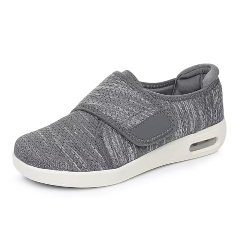Diabetic Shoes for Men Women Extra Wide Width-Adjustable Slip-On Walking Shoes for Swollen Feet & Neuropathy Easy On Off Comfort Sneakers